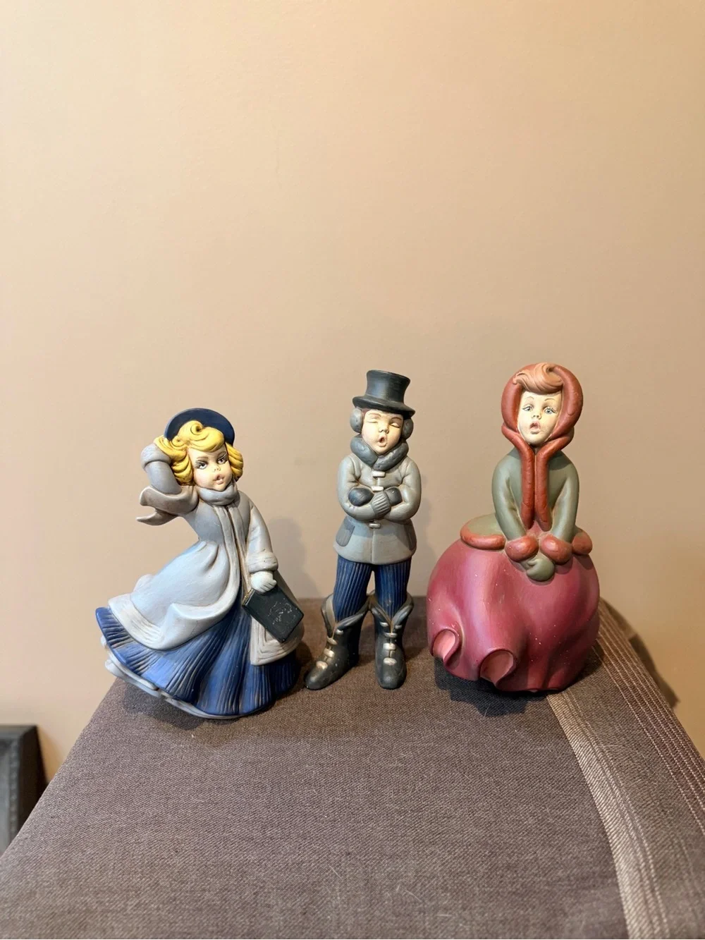 Vintage American Mold Set of Three Christmas Carolers